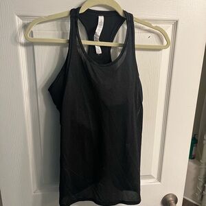 Lululemon Athletica Black Mesh Tank Top